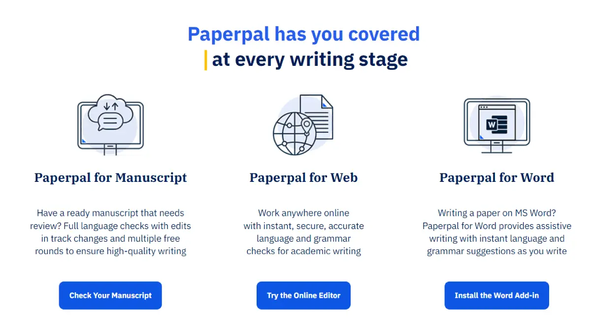 Paperpal’s Core Features