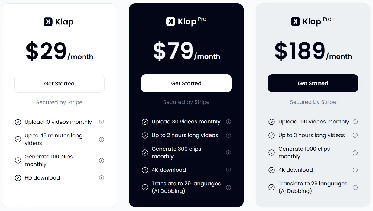 Klap.app Pricing